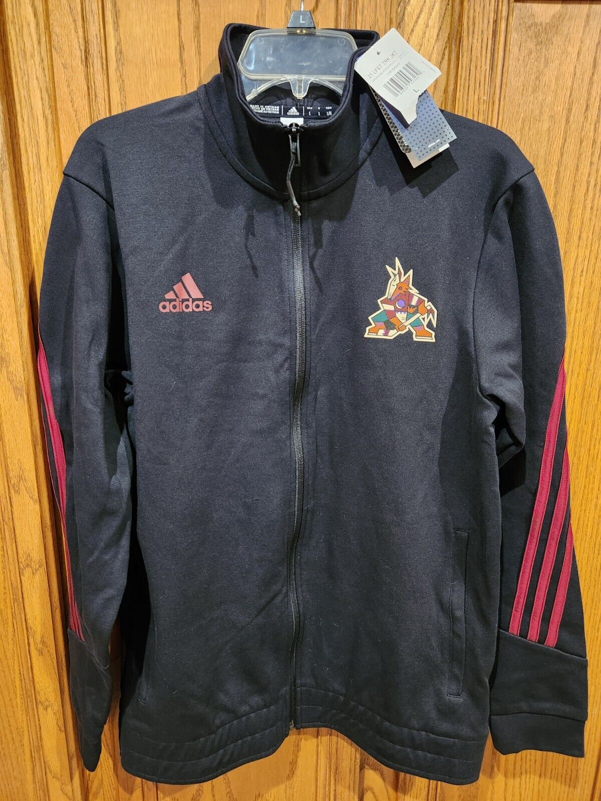 Arizona Coyotes Utah HC Adidas Full Zip Cotton Kachina Jacket Large NEW