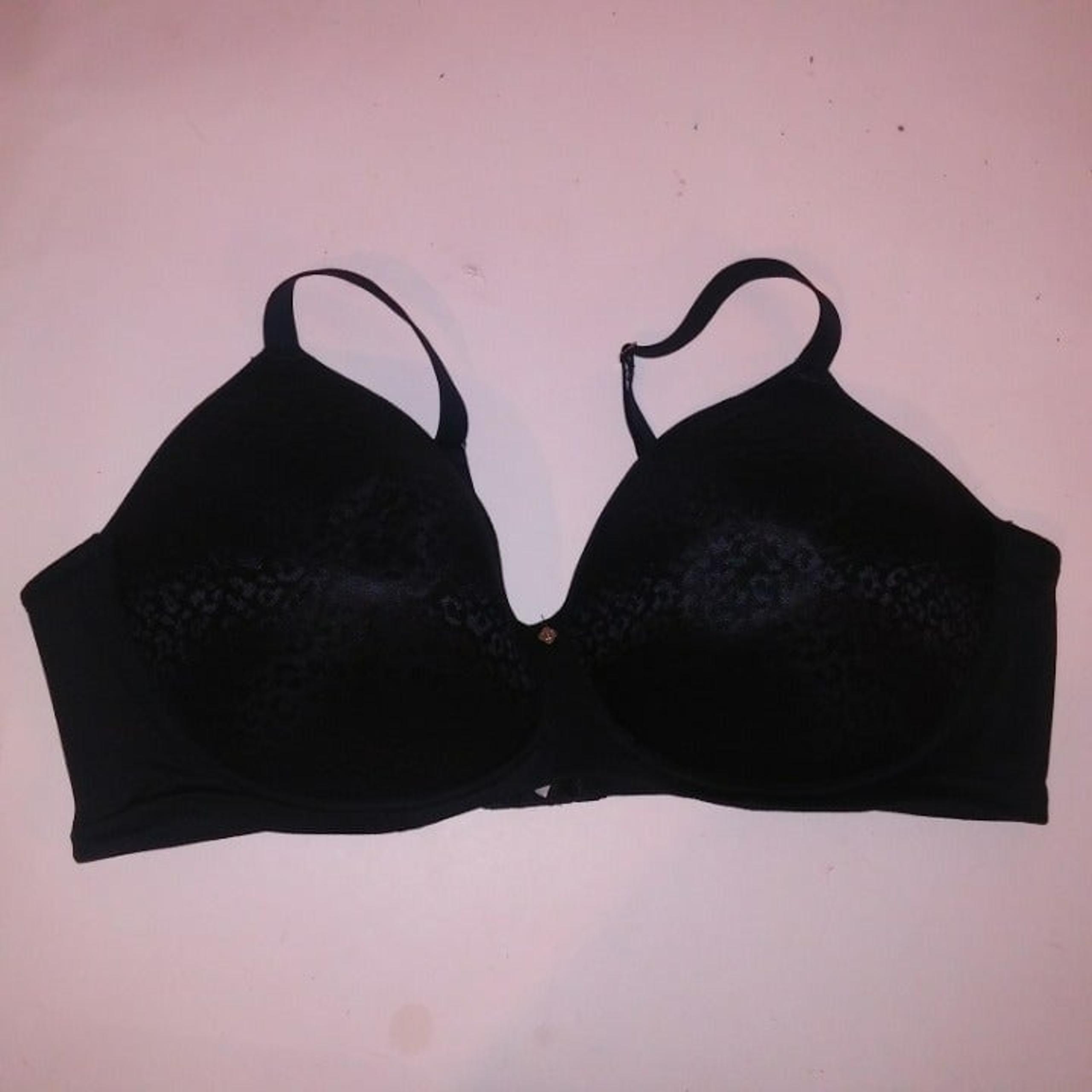 Breezies Bra 48D Black Leopard Lace Wireless Preowned  *Bundle to Save  Chavonne