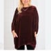 10- CUT LOOSE NuGrey Crushed Velvet Tunic SALVIA Top