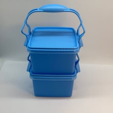 TUPPERWARE Double Deep with Cariolier Food Container- Easy to Carry