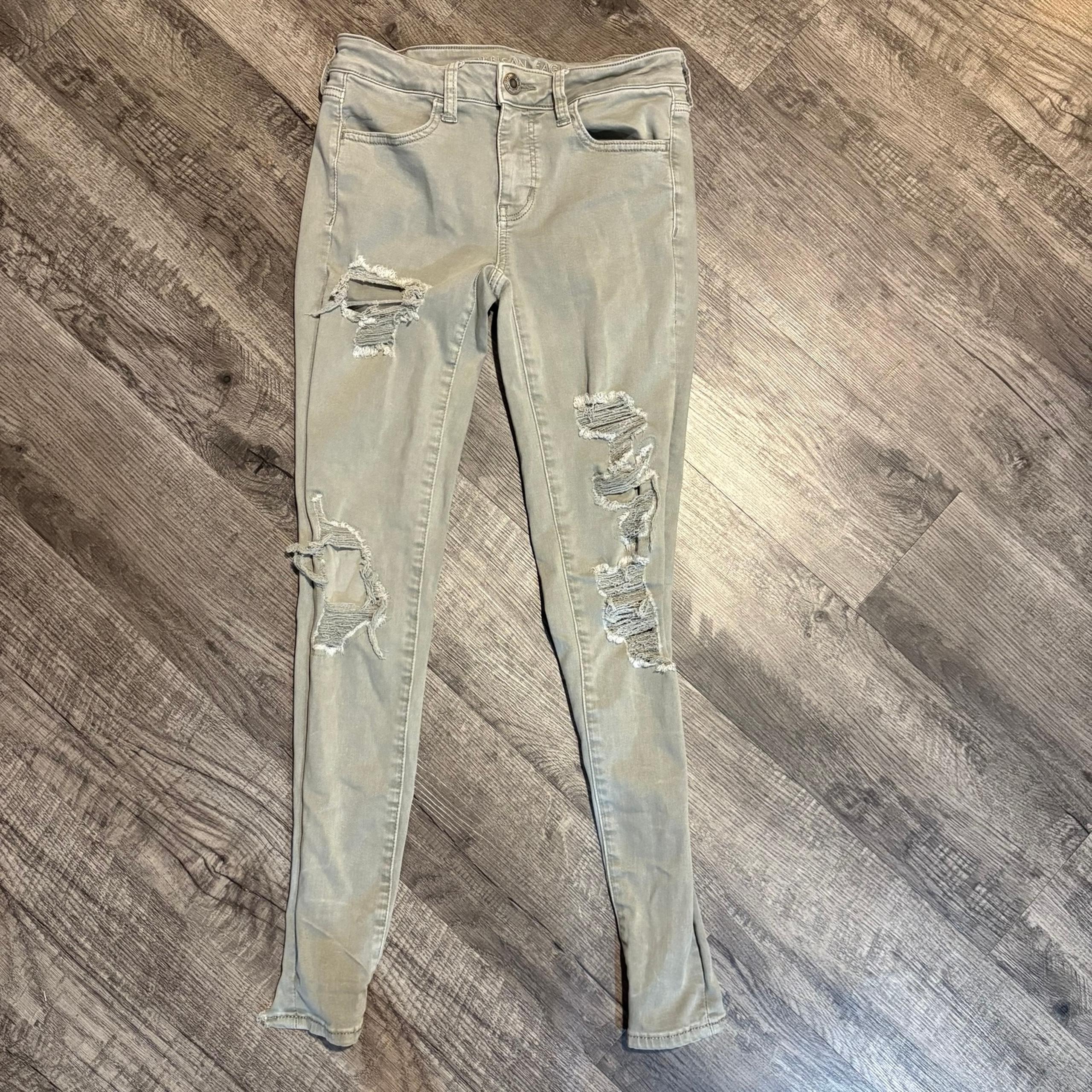 American Eagle Women’s 4 Green Jegging Jeans