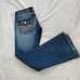 True Religion dark blue denim rainbow joey jeans women's size 25