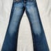 True Religion dark blue denim rainbow joey jeans women's size 25