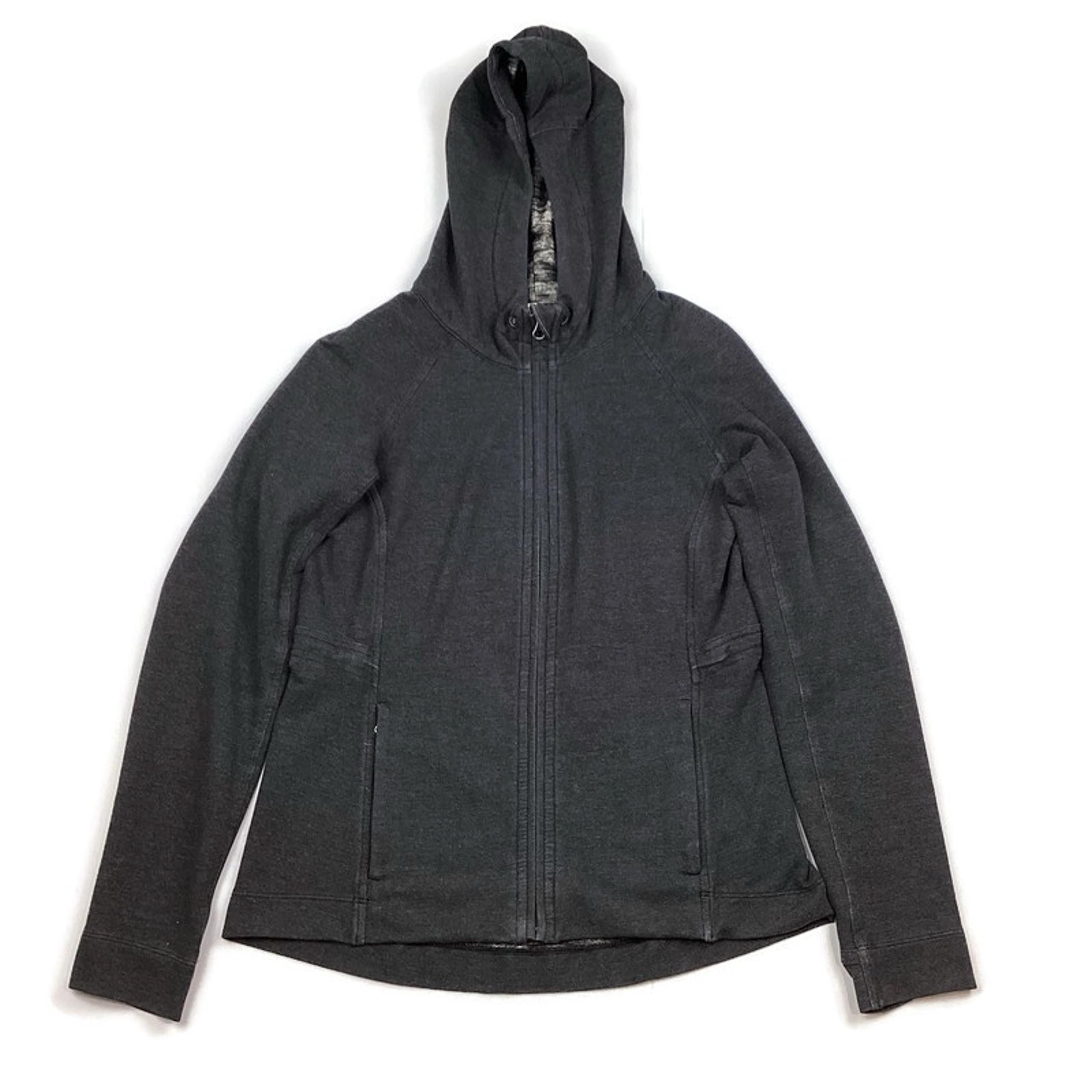 Lululemon Athletica Gray Full Zip Hoodie Sweatshirt Jacket Womens 6