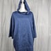 J. Jill Fit Lightweight Pullover Hoodie Sweatshirt Women's M (Blue)
