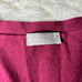 MARGARET HOWELL Wine Red V-Neck Cardigan 7/8 Sleeve