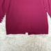 MARGARET HOWELL Wine Red V-Neck Cardigan 7/8 Sleeve