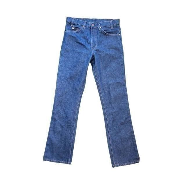 Vintage 1970s Levi's Jeans Men's 33 Blue Orange Tab Slim Fit 509 917