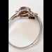 10k black hills gold and sterling gold rose tricolored ring size 6  3*0 E