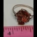 10k black hills gold and sterling gold rose tricolored ring size 6  3*0 E