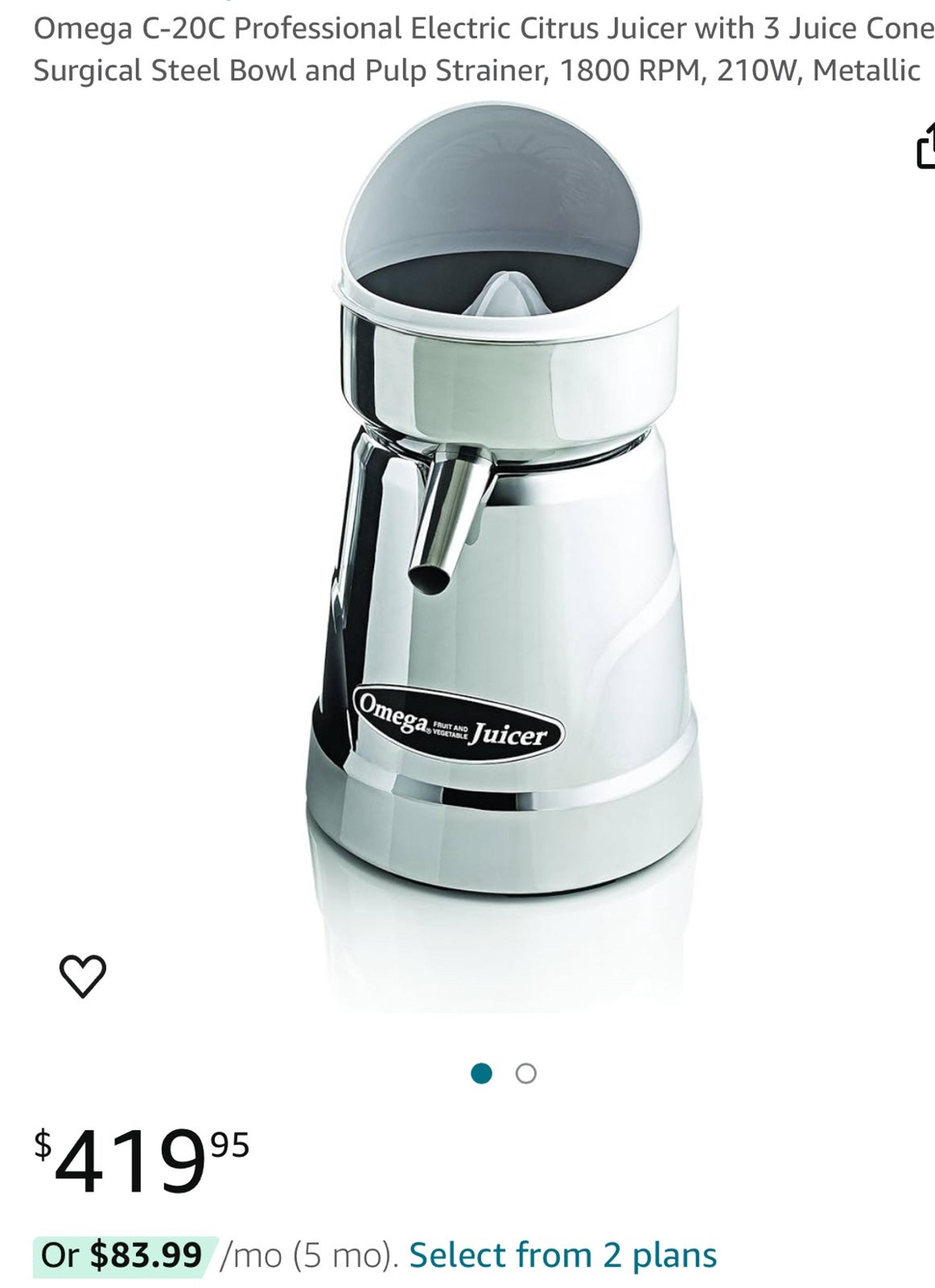 Omega Juicer C-20C Professional