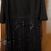 Gorgeous Black Sequin Evening Dress, size 2X