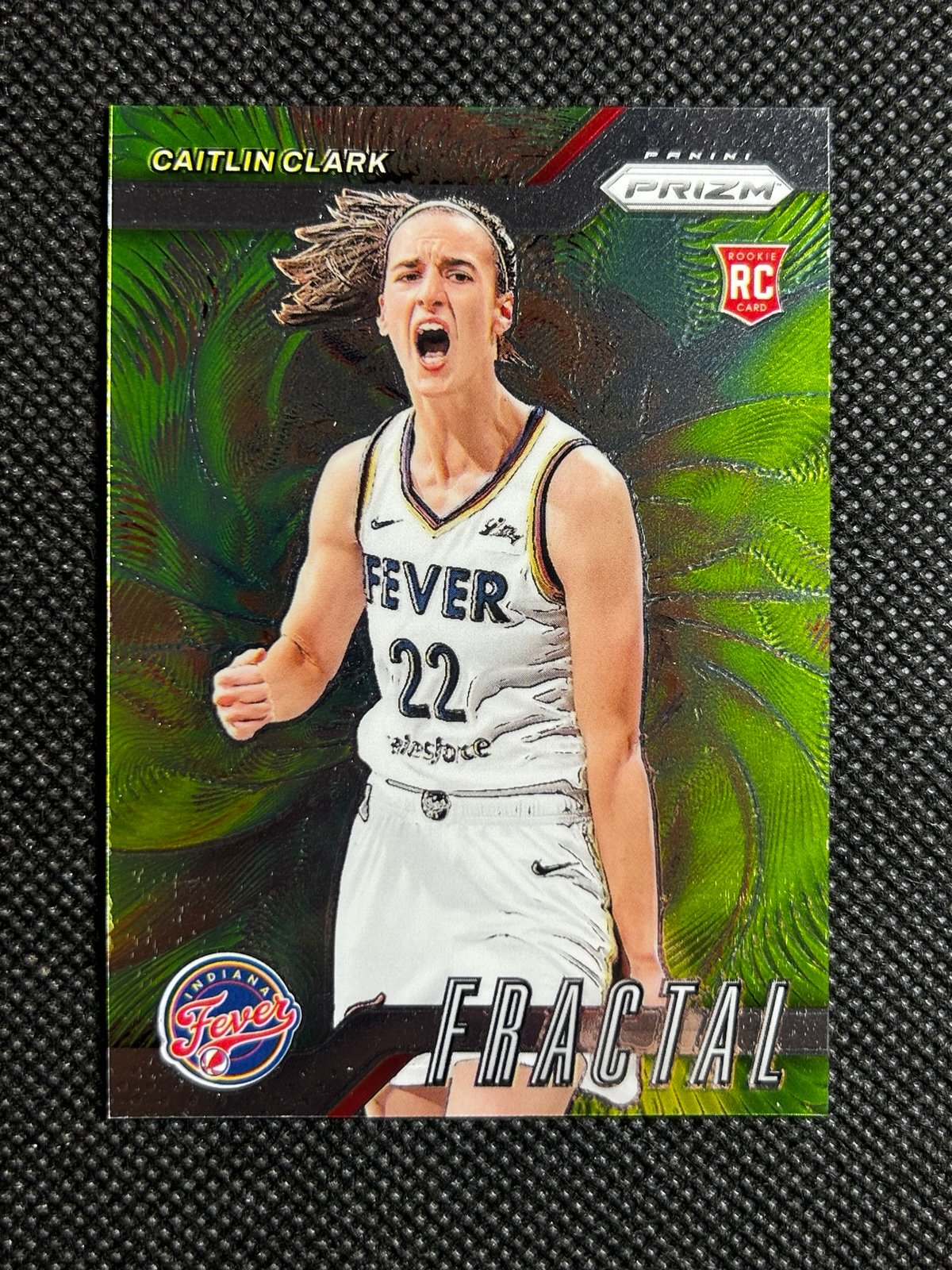 2024 Panini Prizm fractal insert Caitlin Clark Rc Rookie Indiana Fever