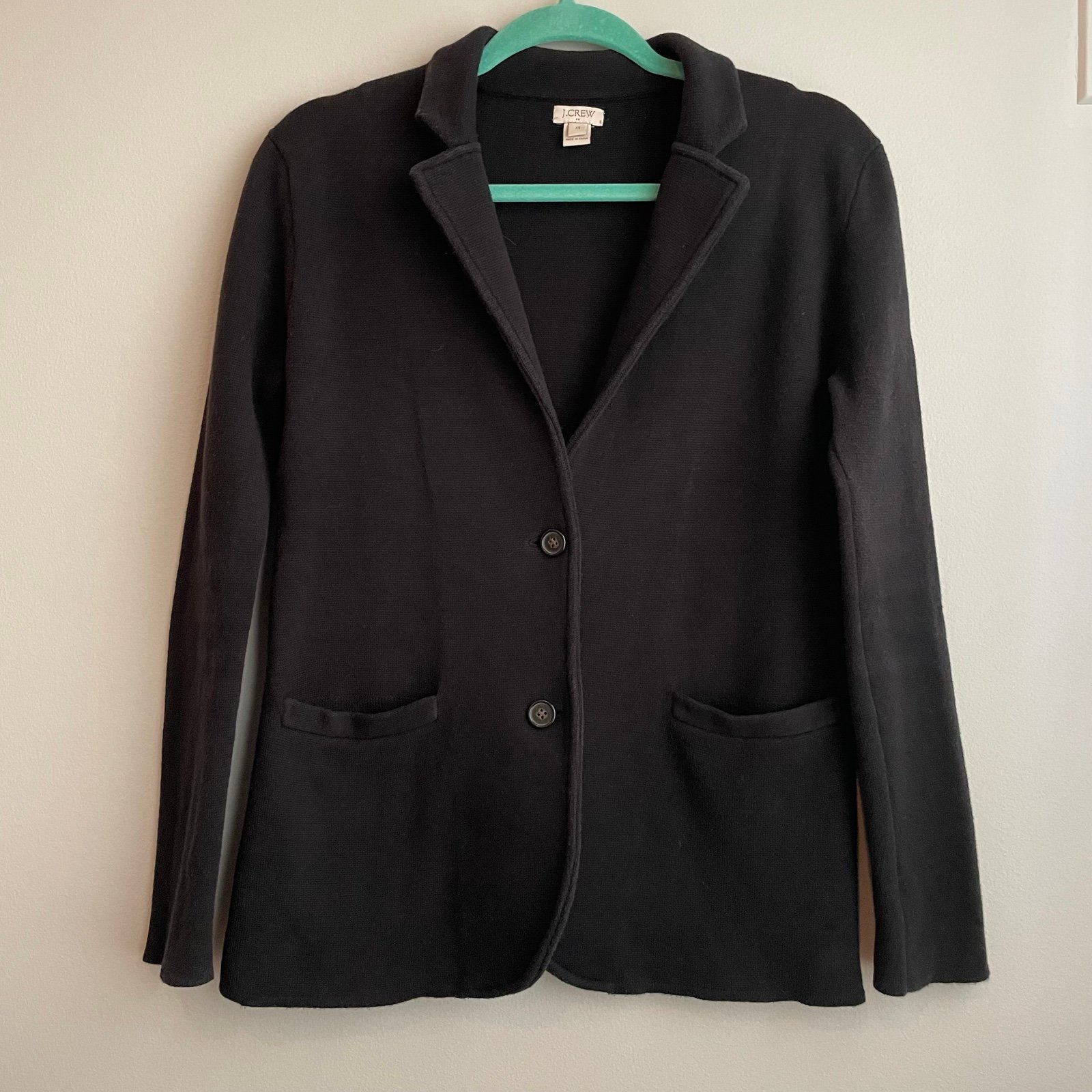 J. Crew Factory Black Sweater Blazer