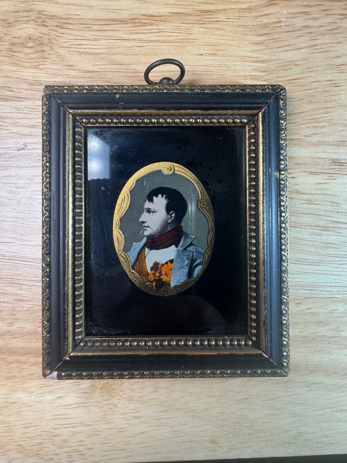 Eglomise Miniature Portrait of Napoleon Bonaparte