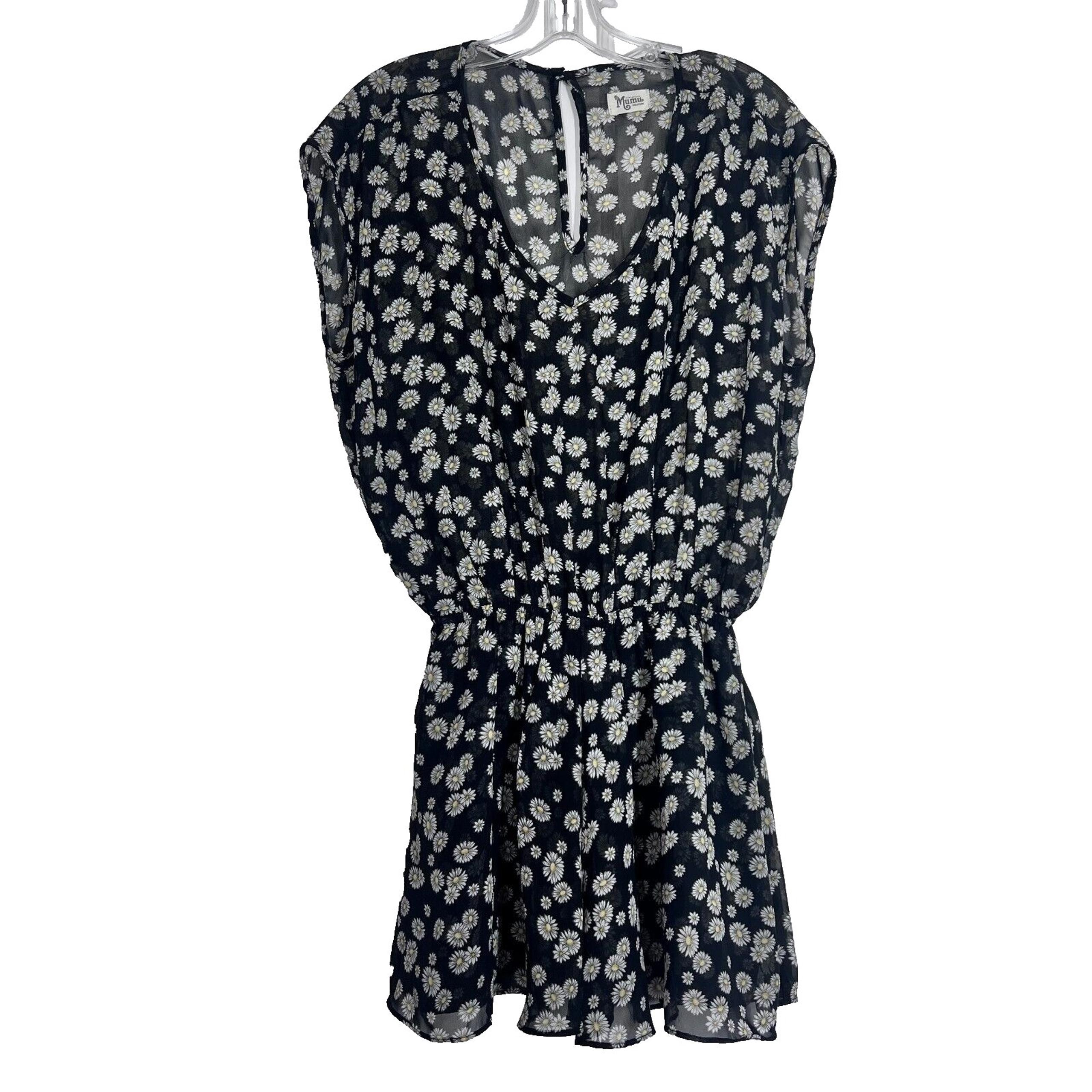 Daisy Romper Womens Size Medium Sheer Boho Floral Beachy Flowy - Show Me Your MuMu