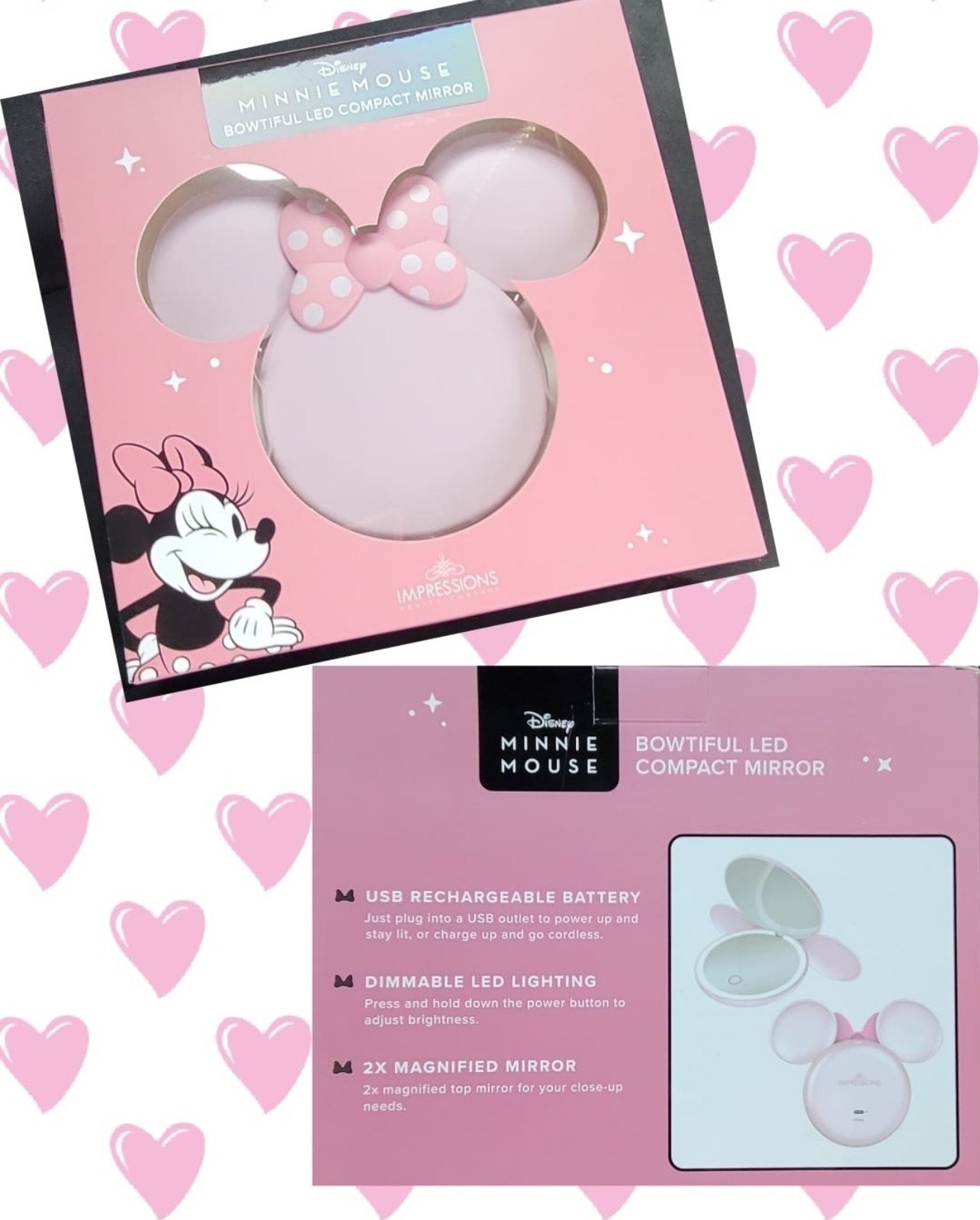 Minnie mouse LED Light mirror