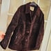 Eddie Bauer Jacket Suede Leather Chocolate Dark Brown Ranch Coat MEDIUM