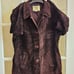 Eddie Bauer Jacket Suede Leather Chocolate Dark Brown Ranch Coat MEDIUM