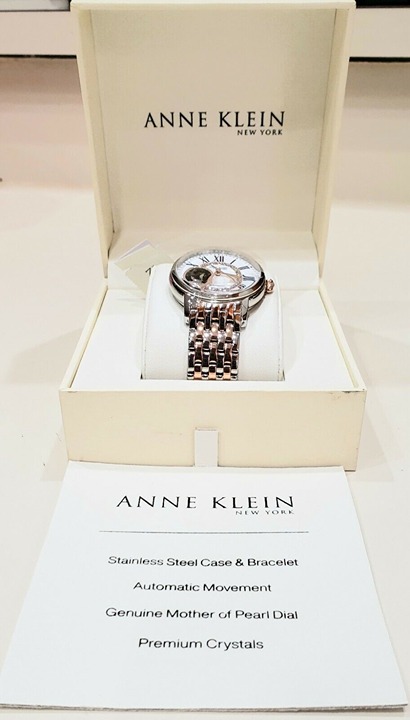 249.99 MSRP| Anne Klein New York MOP Ladies Automatic Watch 12/2339MPRT