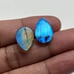 Labradorite Facetted Cut stone Round Shape Gemstone-2Pc Lot-LBDL-33-6