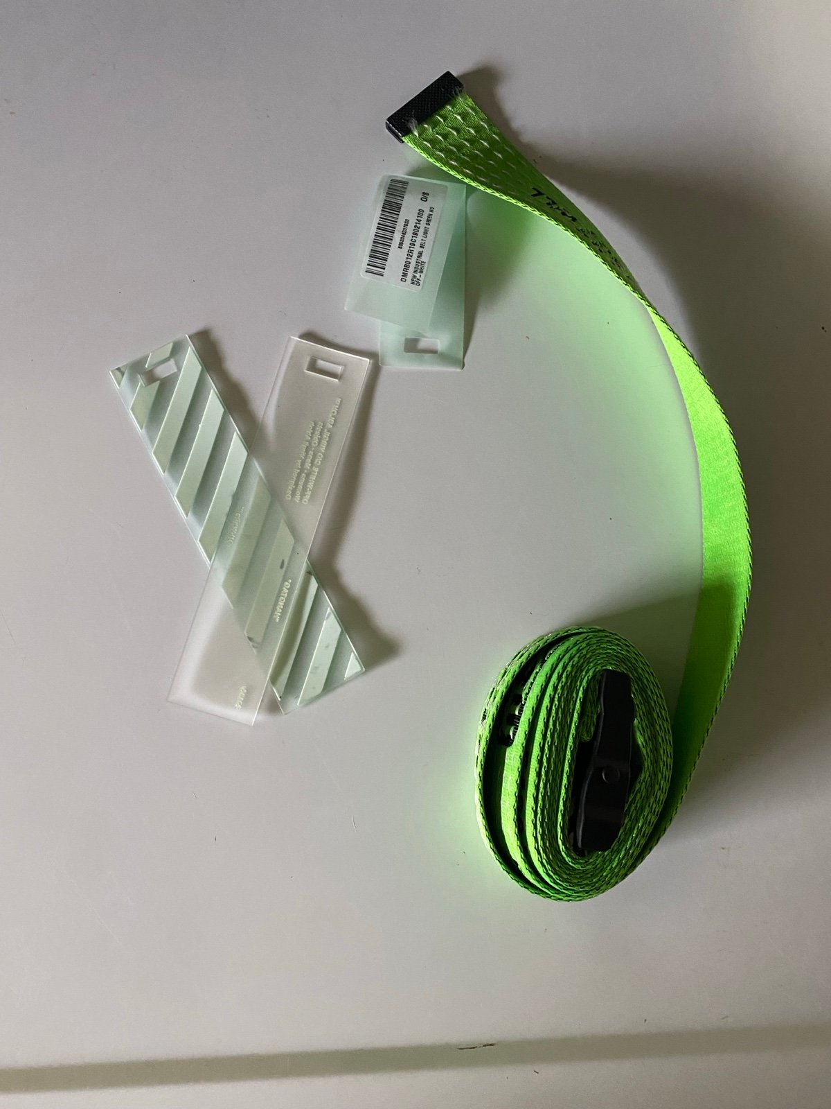 OFF-WHITE INDUSTRIAL BELT - light green