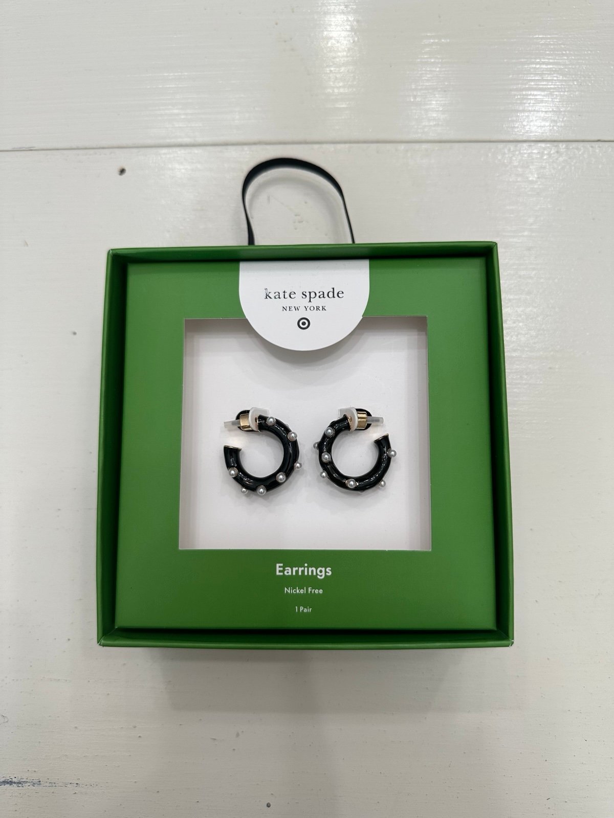 Kate Spade x Target Pearl Polka Dot Hoop Earrings