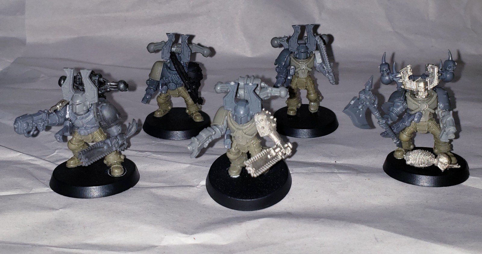 Warhammer 40k Forgeworld Pre Heresy World Eaters Veteran Marines MkIV x5 RARE