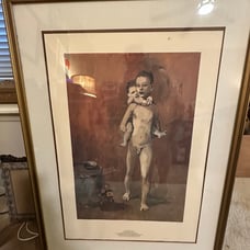 Framed numbered Picasso print