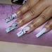 Custom Letter♡ Acrylic Freestyle Press on nails