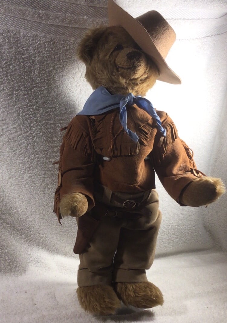 The Duke official John Wayne Heirloom Collector Teddy Bear 16” GBC1