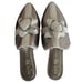 Katy Perry Collections The Stephanie Silver Gift Wrap Bow Mules Slippers Flats