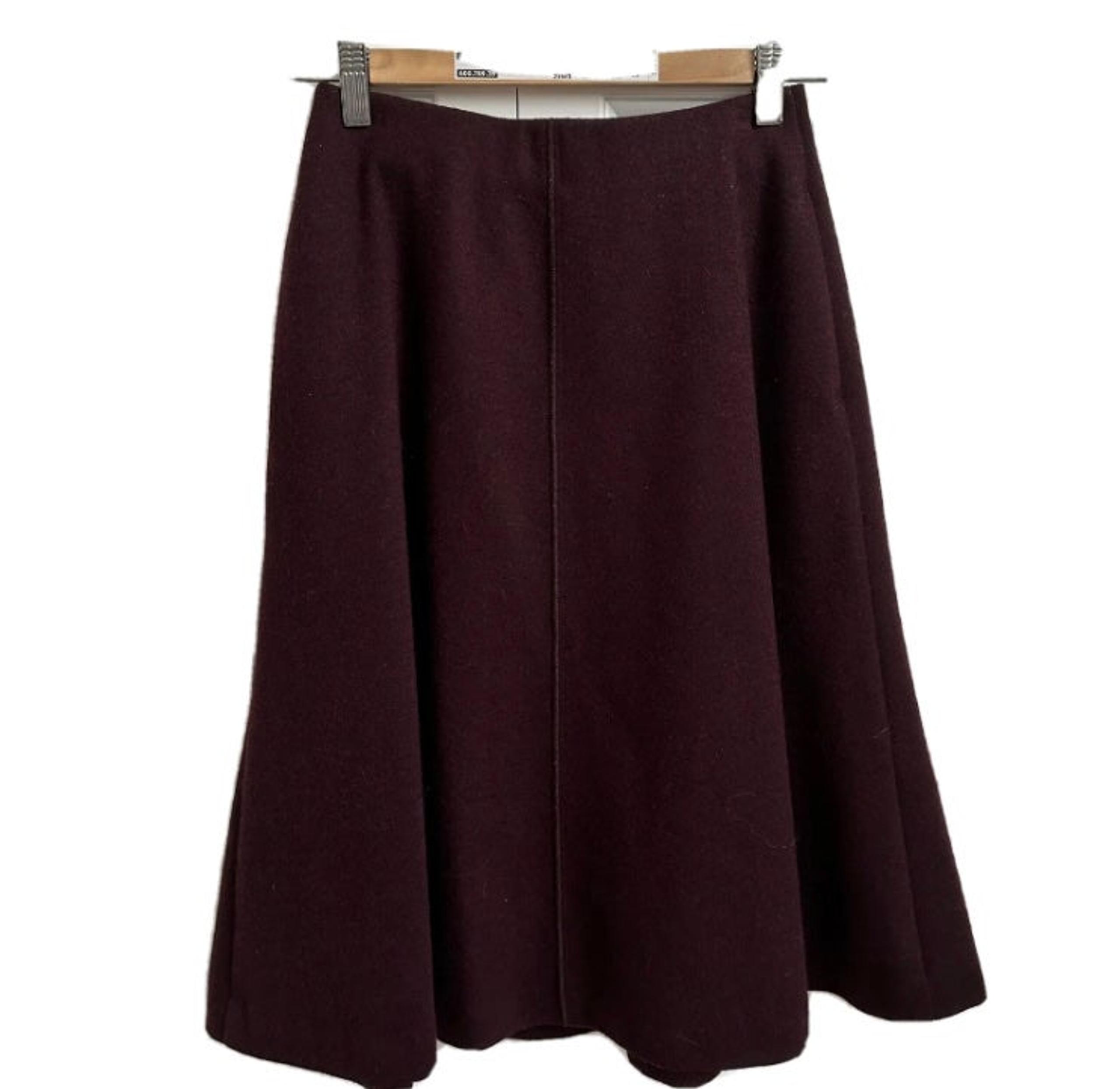 UNIQLO WOMEN WOOL-BLEND HIGH-WAISTED SKIRT SIZE Small