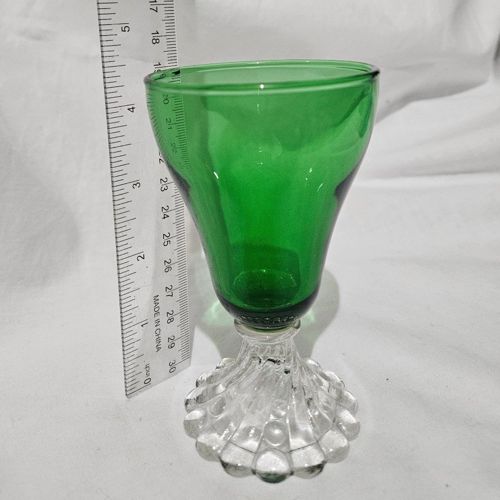 Vintage Anchor Hocking Forest Green Boopie Glass