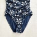 Bleu Rod Beattie NWT Blue White Tropical Floral Sweetheart One Piece Swim Suit 6
