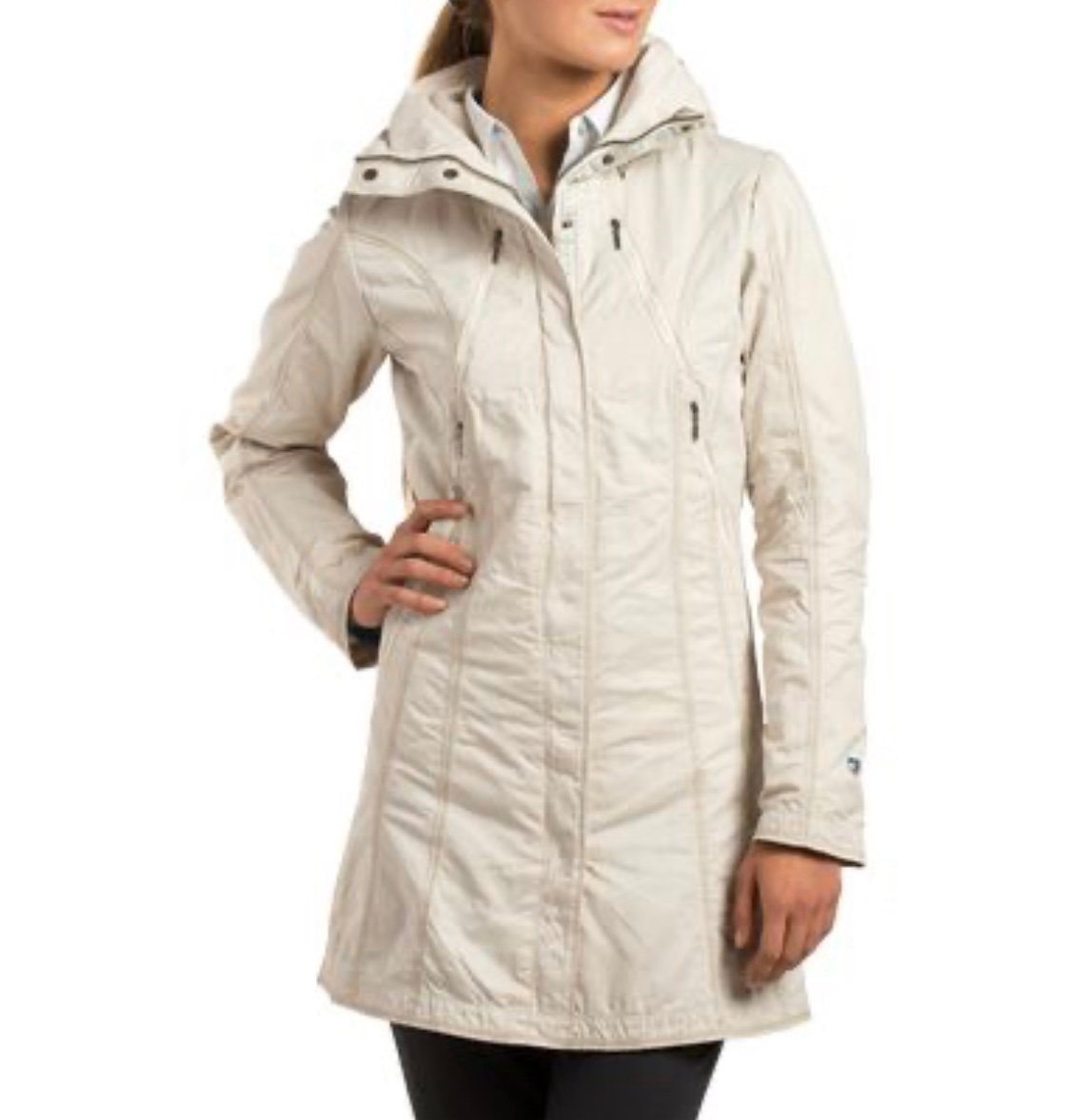 Kuhl Project Lena Women's Outdoor Full Zip Snap Hooded Trench Coat XS
