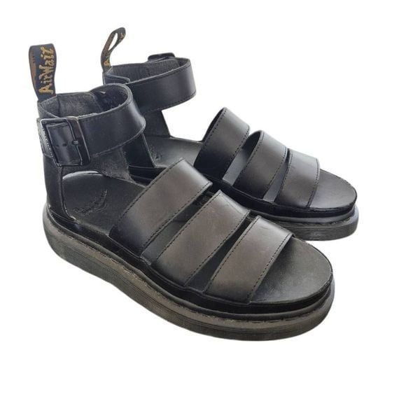 Doc Martens Women's Black Leather Clarissa II Sandals