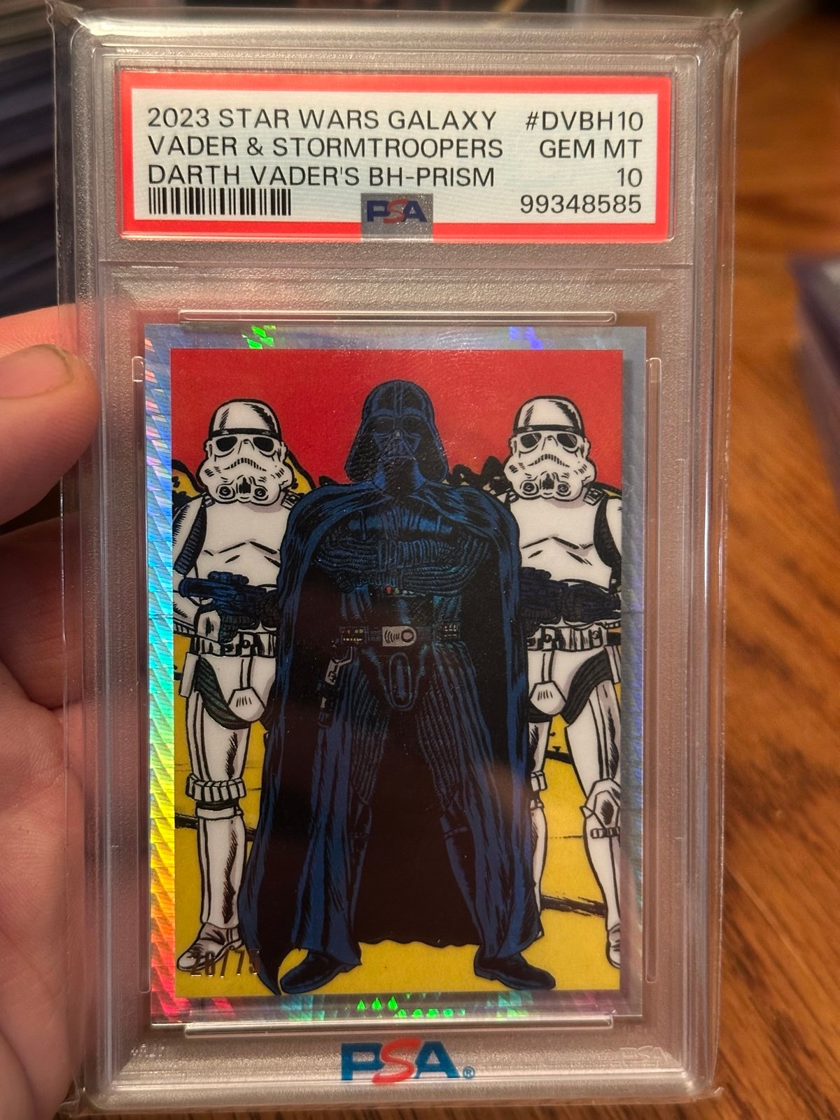 Topps Star Wars 2023 Galaxy Vader & Stormtroopers /75 PSA 10
