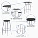 Flash Furniture Bar Height Table Set with Padded Stools