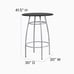 Flash Furniture Bar Height Table Set with Padded Stools