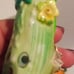 Vintage Anthropomorphic Cermaic Salt & Pepper Shakers Fruits & Veggies