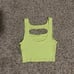 Lululemon Cut-out Neon Yellow/Green Tank Top