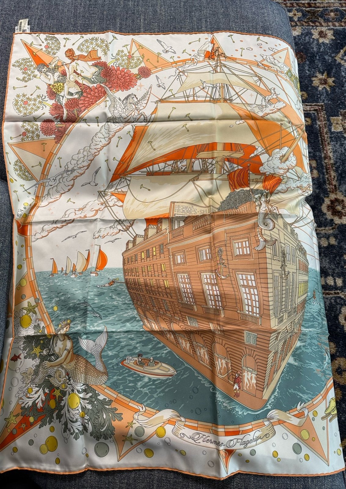 Hermes Flagship Silk Scarf