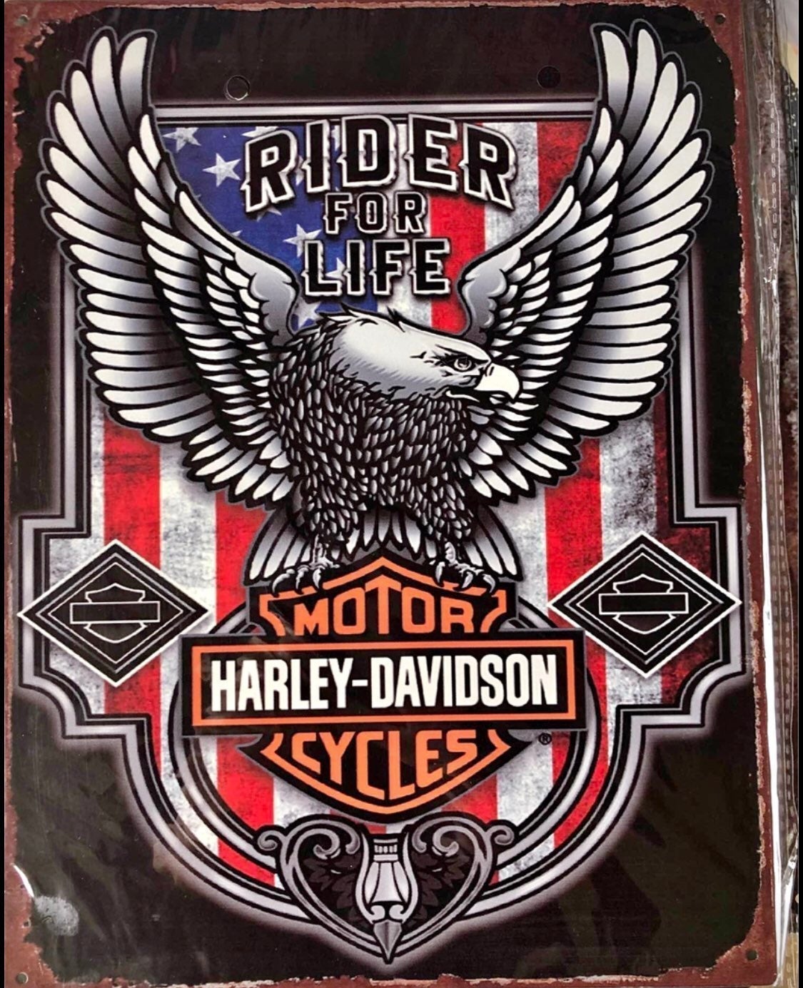 12 different 11x13 metal motorcycle signs