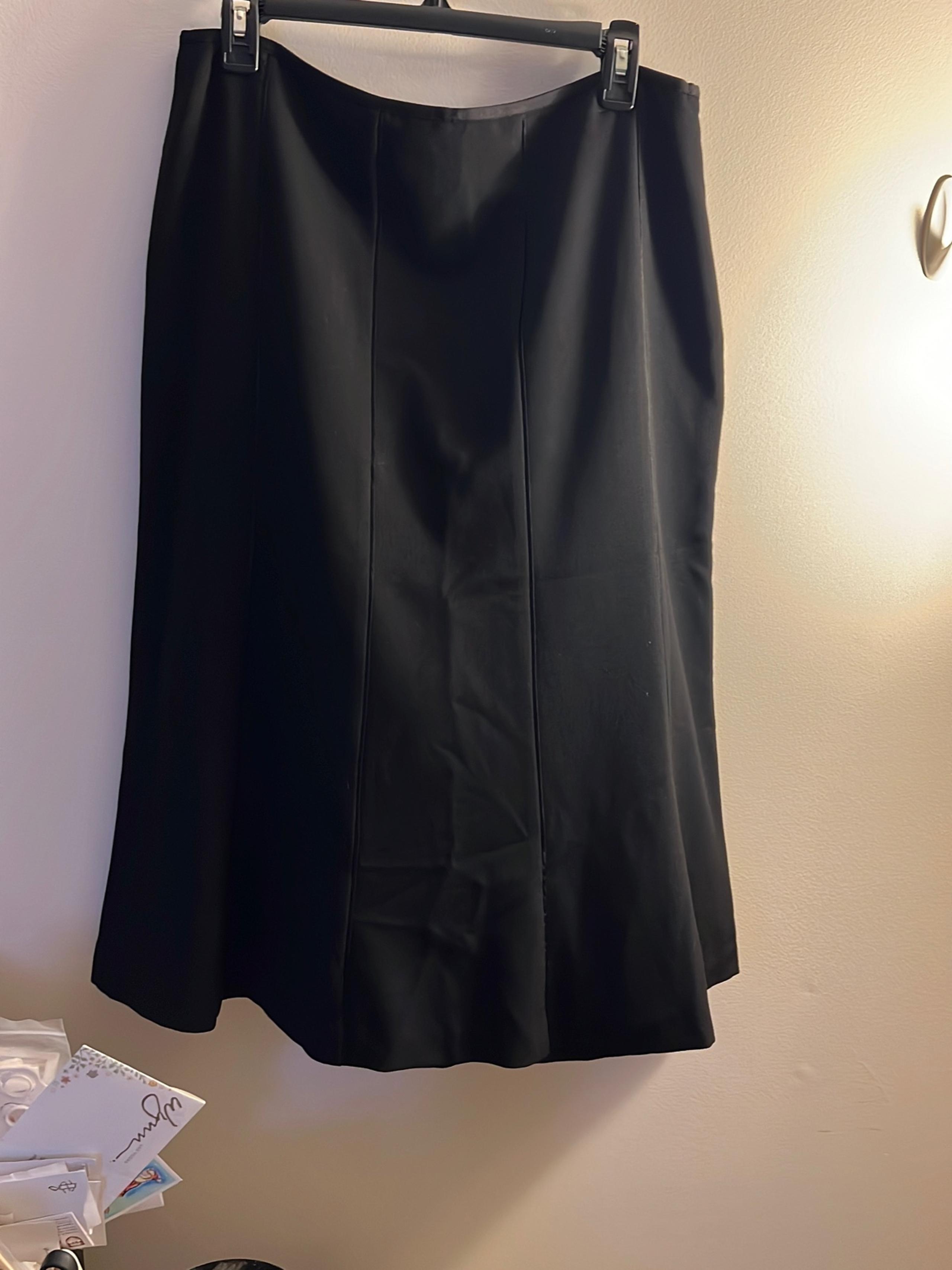 Sigrid Olson Black A-Line Skirt  Size 12