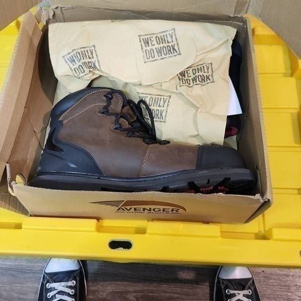 Avenger Men A7546b Hammer Carbon Nanofiber Safety Toe Boots Size 15XW (4E) New