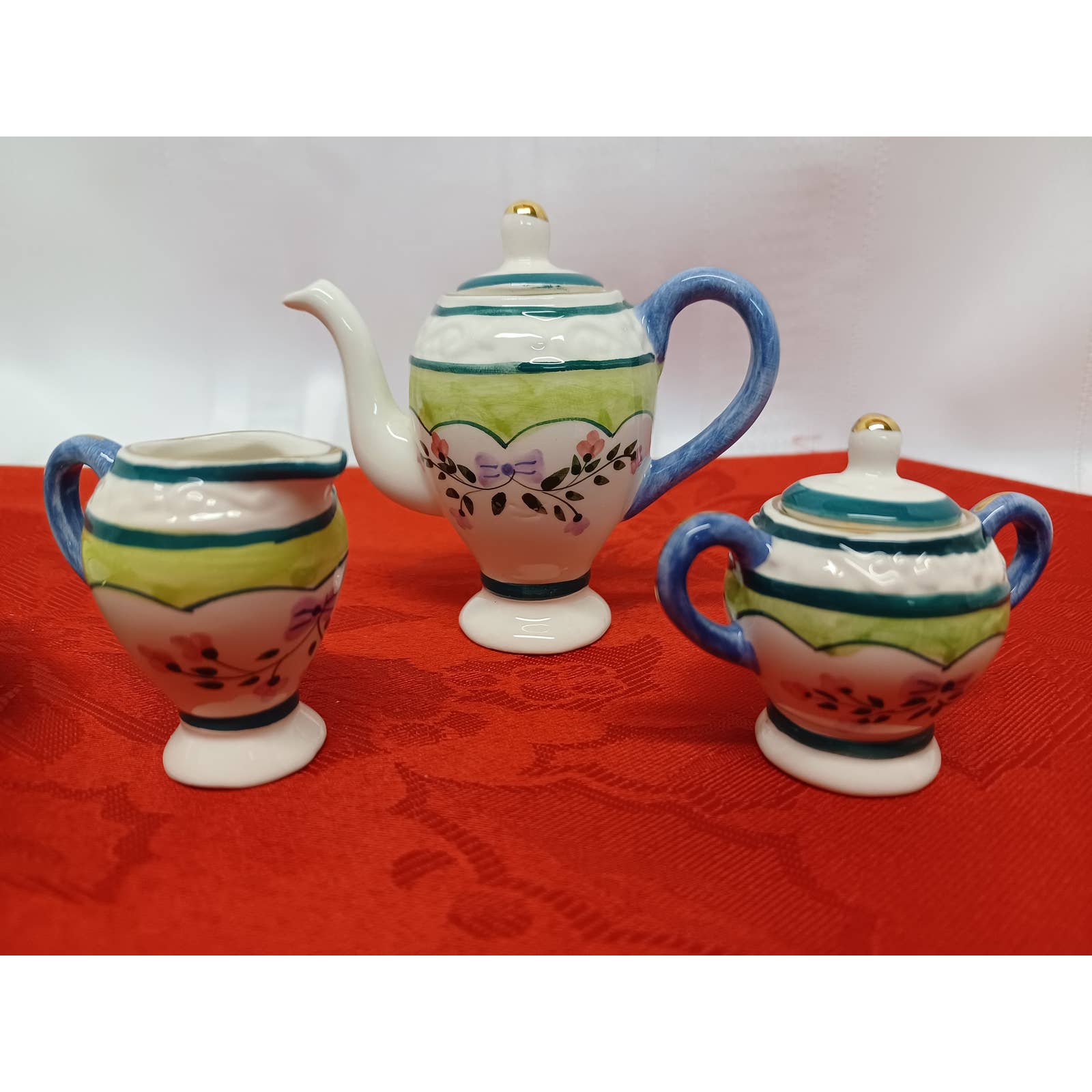 Vintage Elegant Children's Porcelain Tea 8 pc Set