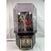 Vtg Fiber Optic Rotating Flower Clock Lamp With Motion 14.5''H lighted tv table