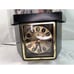Vtg Fiber Optic Rotating Flower Clock Lamp With Motion 14.5''H lighted tv table