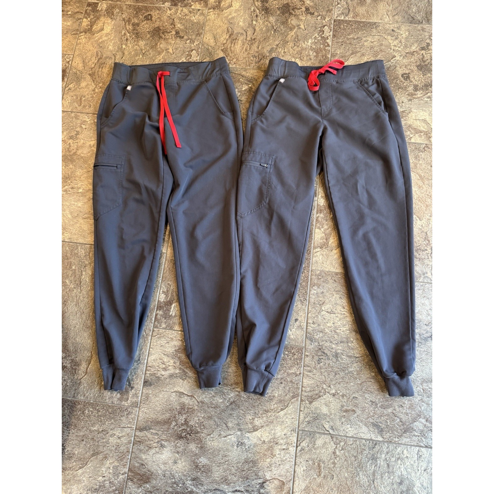 FIGS Jogger Scrub Pants Women's XS bundle Gray Medical Pockets Workwear